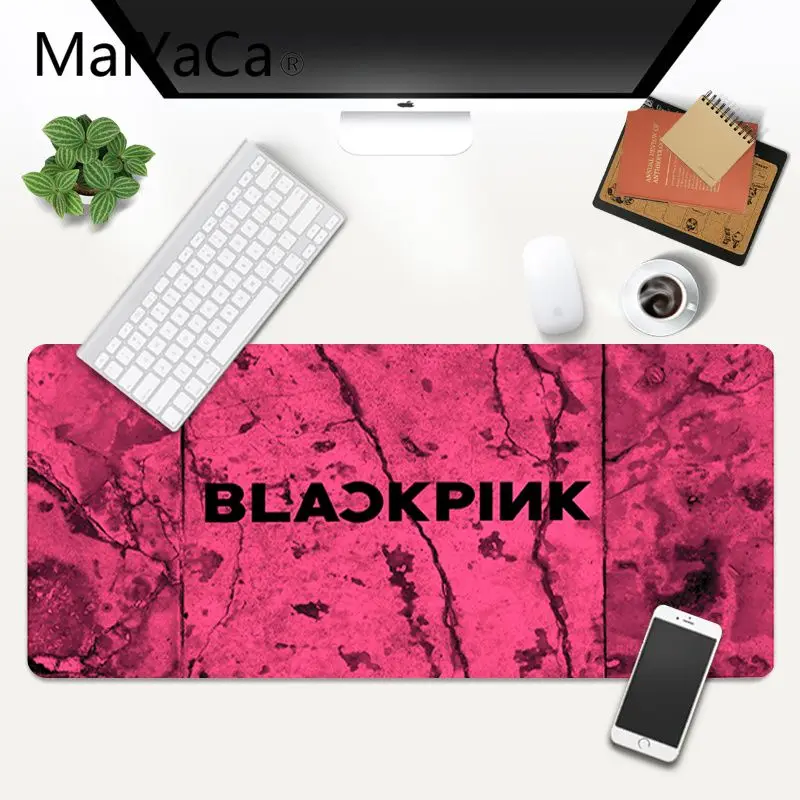 

MaiYaCa Black pink kpop DIY Design Pattern Game mousepad Gaming Mouse Pad Large Deak Mat 700x300mm for overwatch/cs go