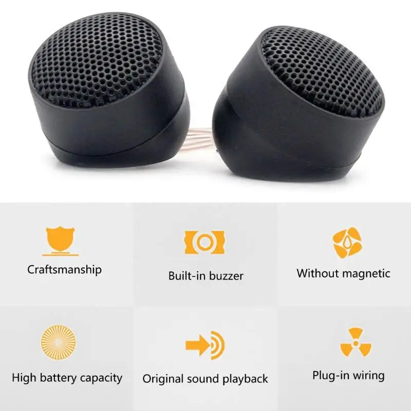 

2Pcs Car Subwoofer Vehicle Door Auto Tweeter Stereo Music Treble Sound Amplifier Horn Frequency Hifi Speakers