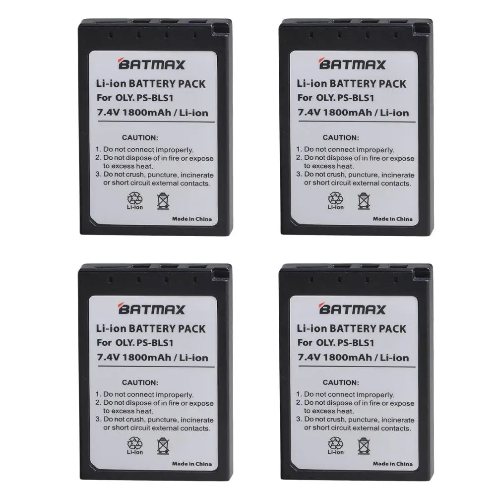 4 шт. батареи большой емкости для фотографий|for olympus|olympus batterybattery olympus |