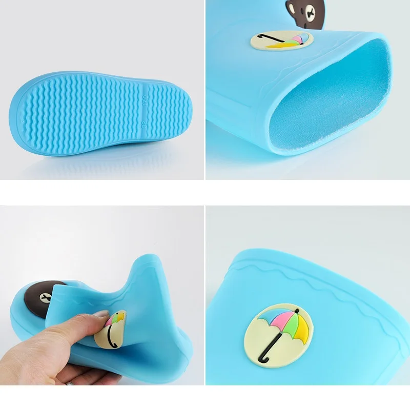 2019 корейская детская непромокаемая обувь теплые детские резиновые сапоги с