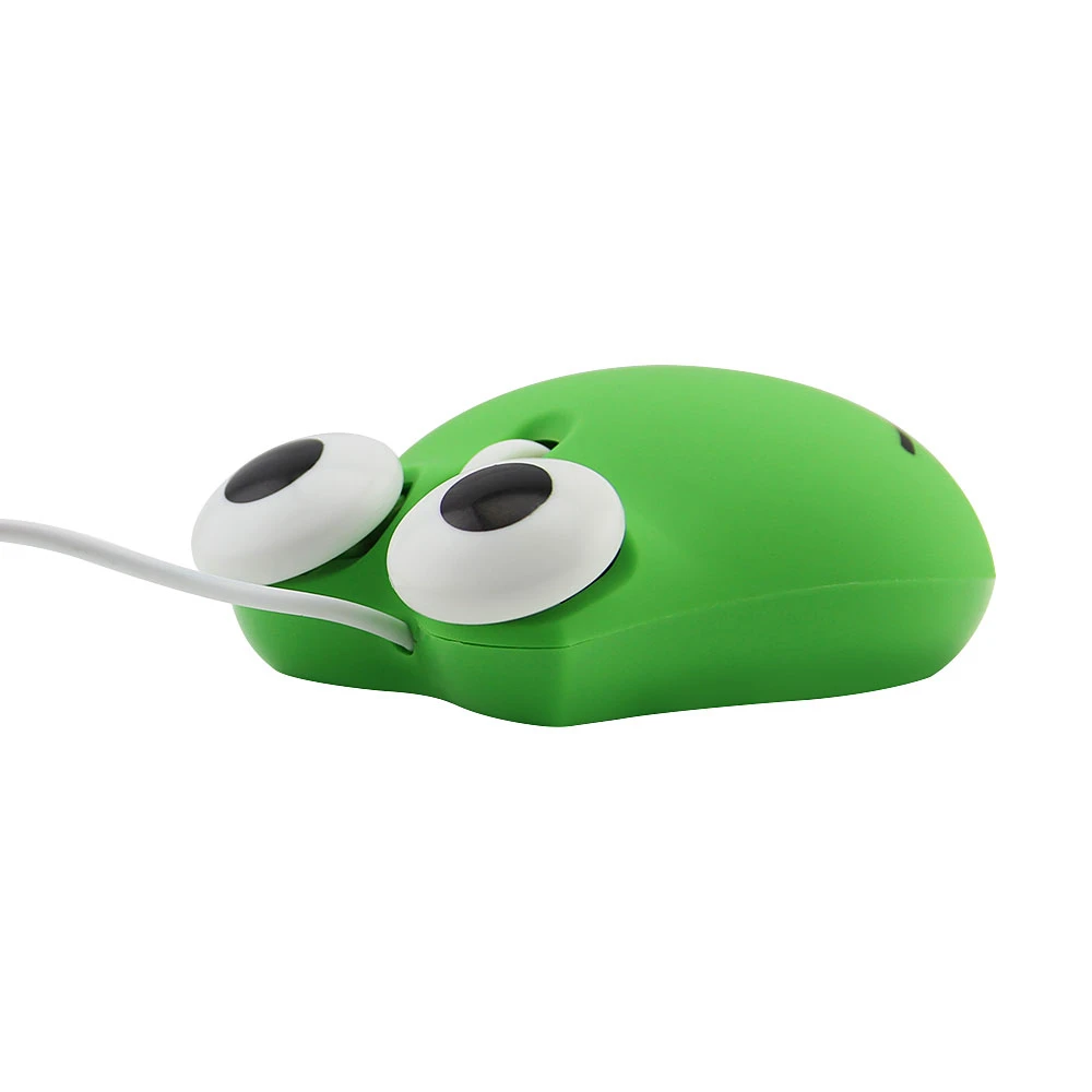 Милая Проводная компьютерная мышь Leap Frog мини мультяшный 3D оптический USB коврик