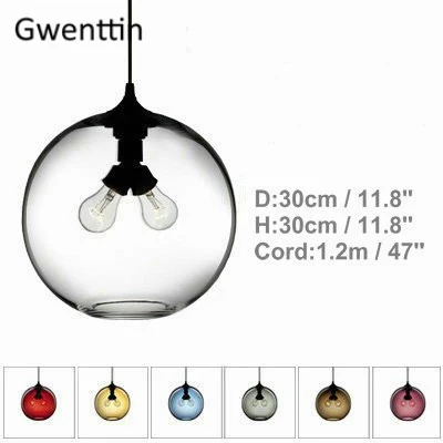 L Подвесной светильник в скандинавском стиле с витражным стеклом, современный светодиодный подвесной светильник для дома, декоративный кухонный светильник, подвесной светильник в стиле лофт - Цвет корпуса: L