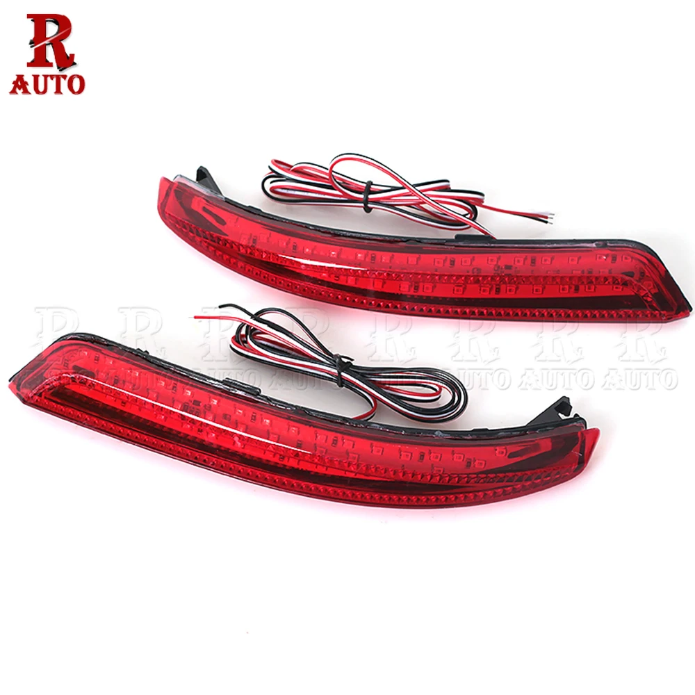 

R-AUTO For Nissan Almera Bluebird Sylphy 2006 2007-2014 Left Right Car Reflector LED Stop Brake Light Rear Bumper Warning Light