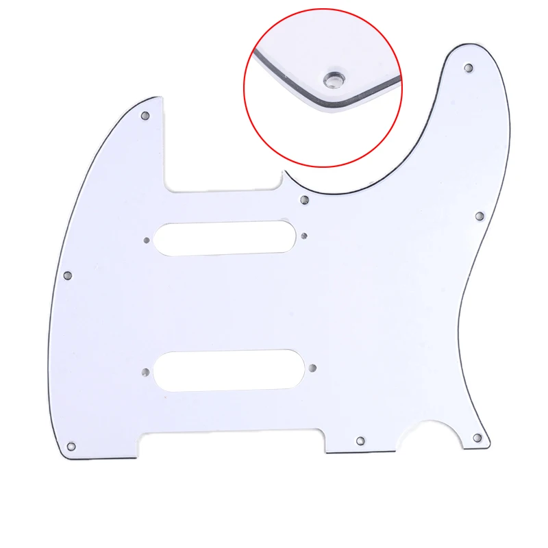 Tele Pickguard 3 слойная с 2 отверстиями для пикапа одной катушкой 8 скрепленная пластина