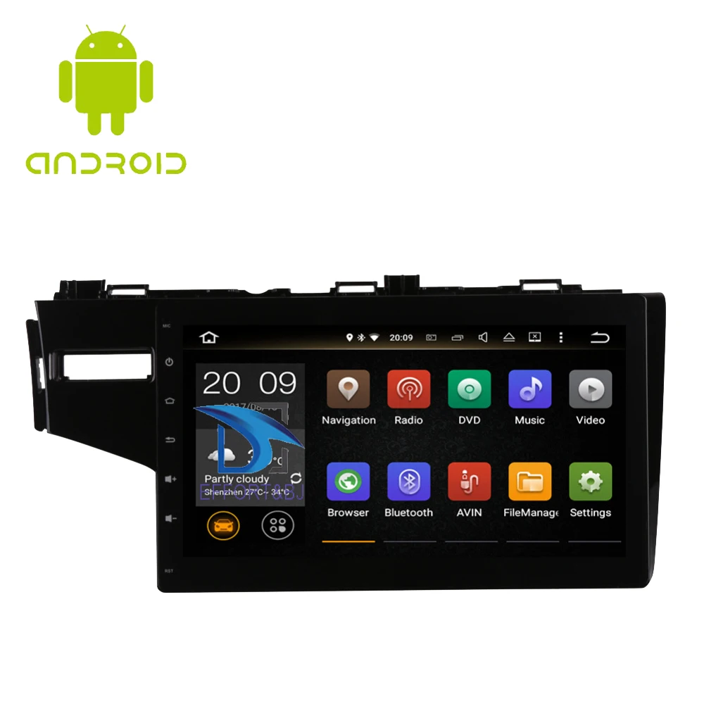 Автомобильный GPS-навигатор Android 10 0 Восьмиядерный процессор для Honda HONDA FIT/JAZZ 2014-2022
