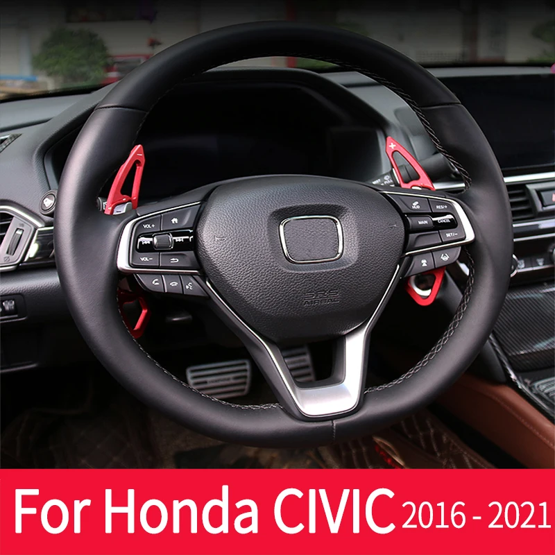 

Car Steering Wheel Shift Paddle Extended Shifter Trim Cover Modification For Honda Civic10th Interior Decoration Car Accessories