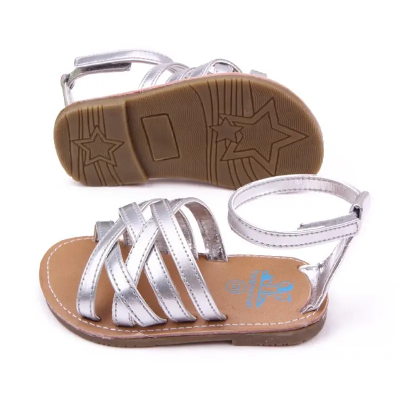 

Rubber Soft Baby Shoes Boys Girls Summer Anti-Slip Leather Sandals 0-12M