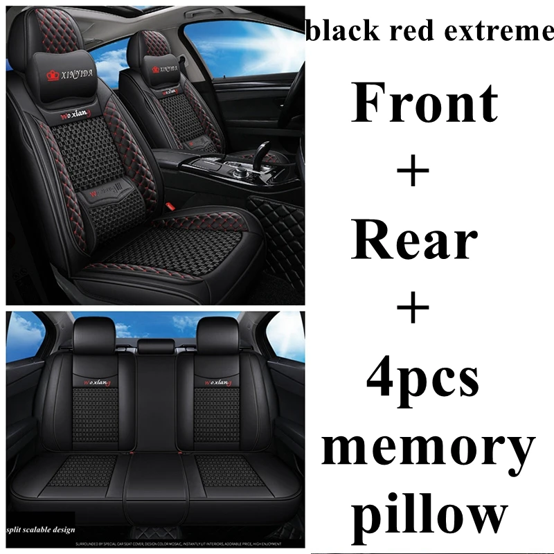 black red Extreme Авто сиденья набор для Mercedes Benz C200 C180 C200 C200K C220 C250 C280 C300 C350 C450 G350d G500 A160 B180 B200 B260 t211 - Название цвета: black red Extreme