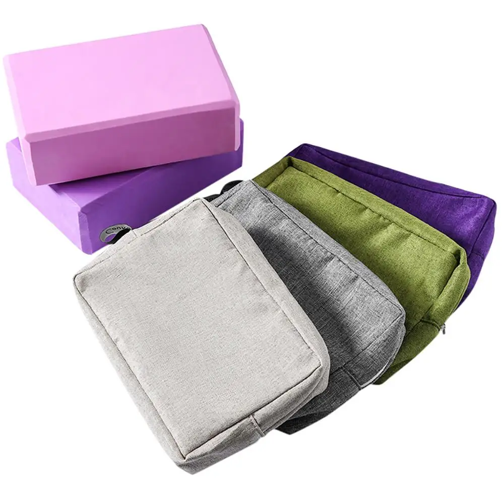 Набор блоков для йоги пилатеса кирпичный пояс фитнеса упражнений тренировочный