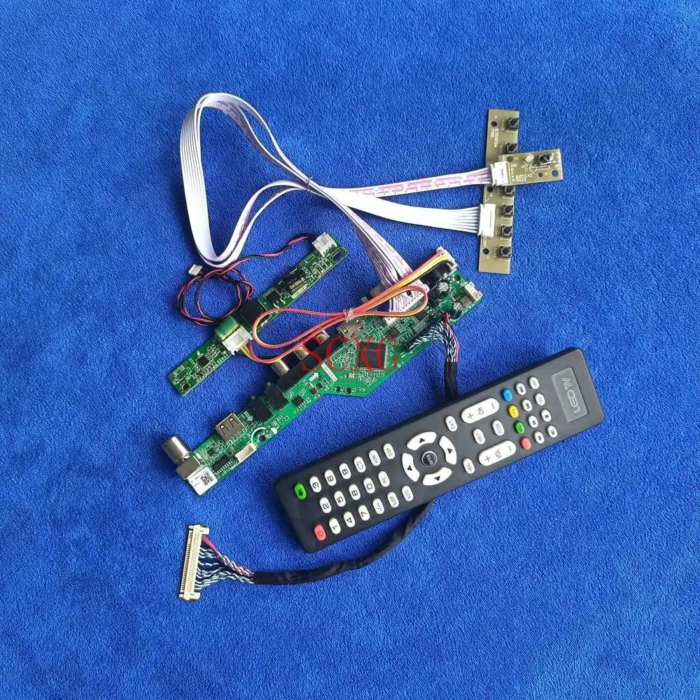 

Светодиодный/ЖК-дисплей DIY комплект видеонаблюдения DVR VGA USB HDMI совместимых с аналогового сигнала LVDS 30 Pin Подходит M215HAN01.2/M215HAN01.3 матрица плата ...