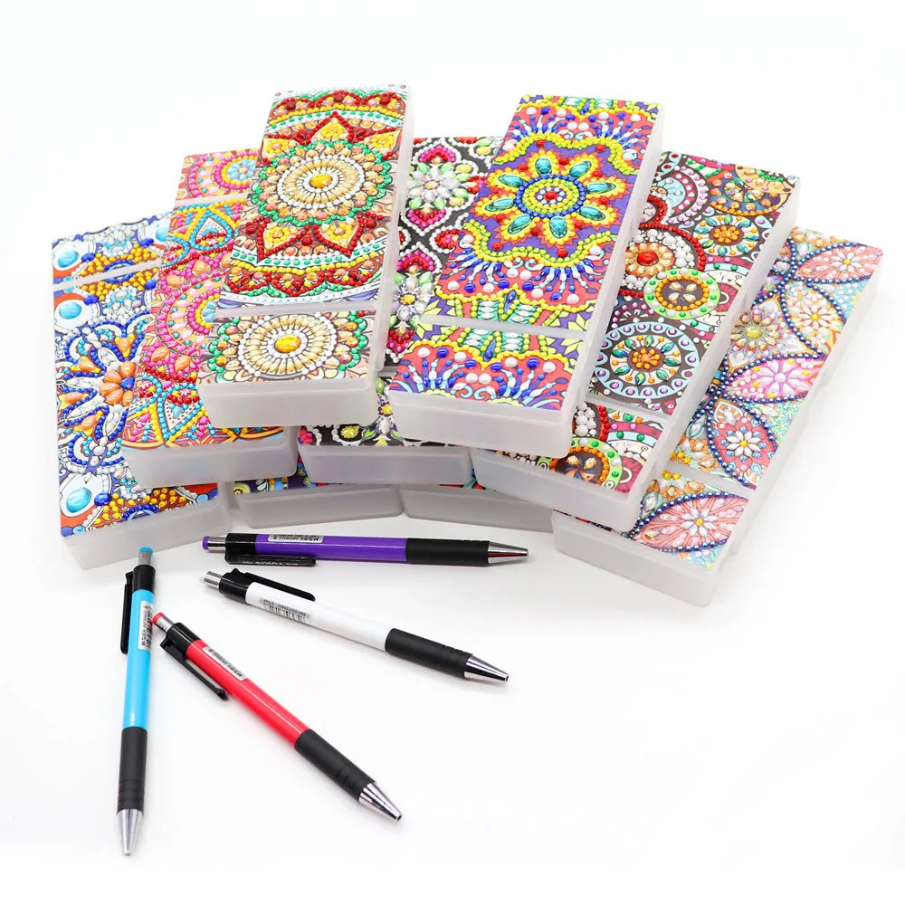 

Special Shaped 5D DIY Diamond Painting Stationery Box Flowers Pattern Storage Box Diamond Embroidery For Childs Student Gifts