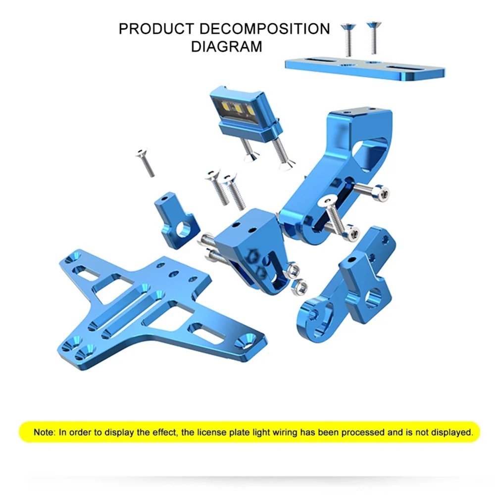 Универсальный Регулируемый задний держатель номерного знака для мотоцикла с