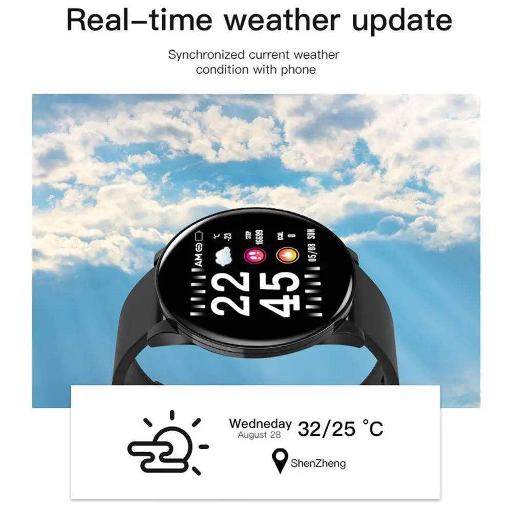 Умные часы для мужчин S9 Smartwatch IP67 Водонепроницаемый мониторинг сердечного ритма