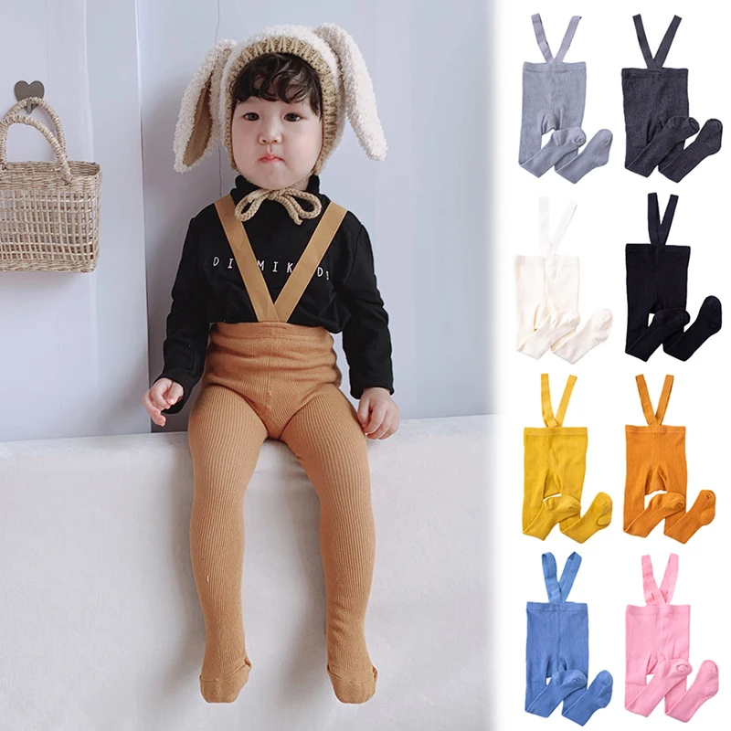 

Autumn Toddler Baby Girls Soft Pants Leggings Children Cute Cotton Solid Color Stretchy Bottoms