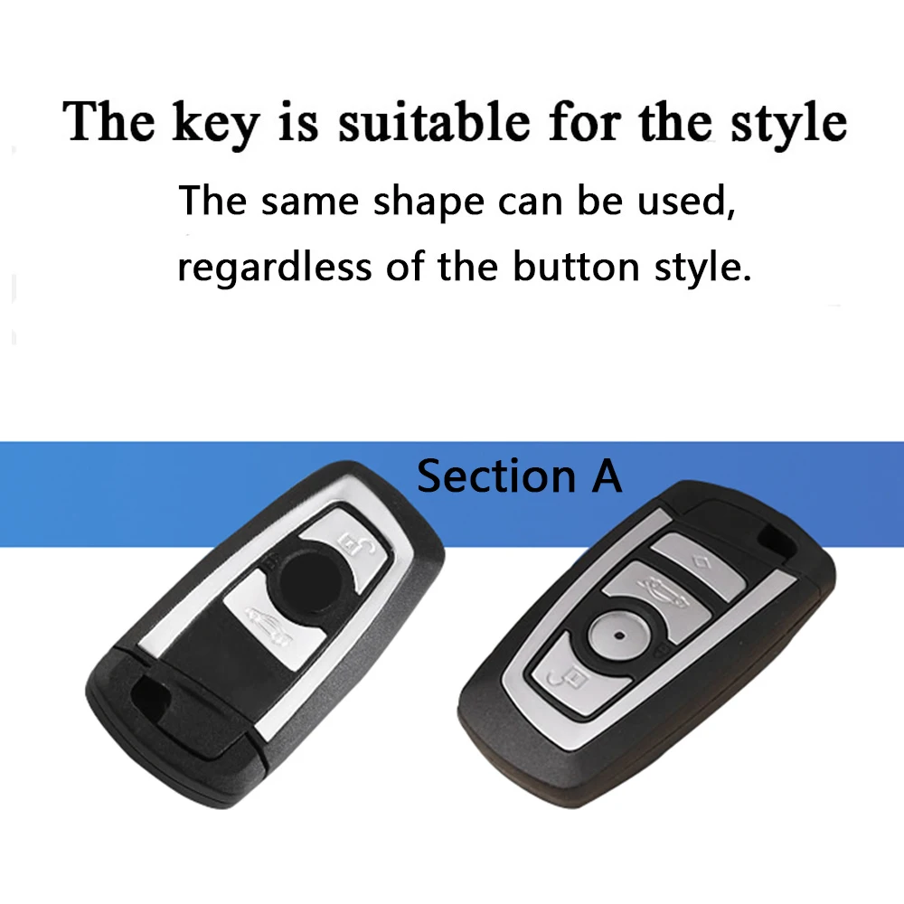

Car Key Case Cover Genuine Leather Galvanized Alloy For BMW M1 M2 M3 F05 F10 F20 F30 335 328 535 650 740