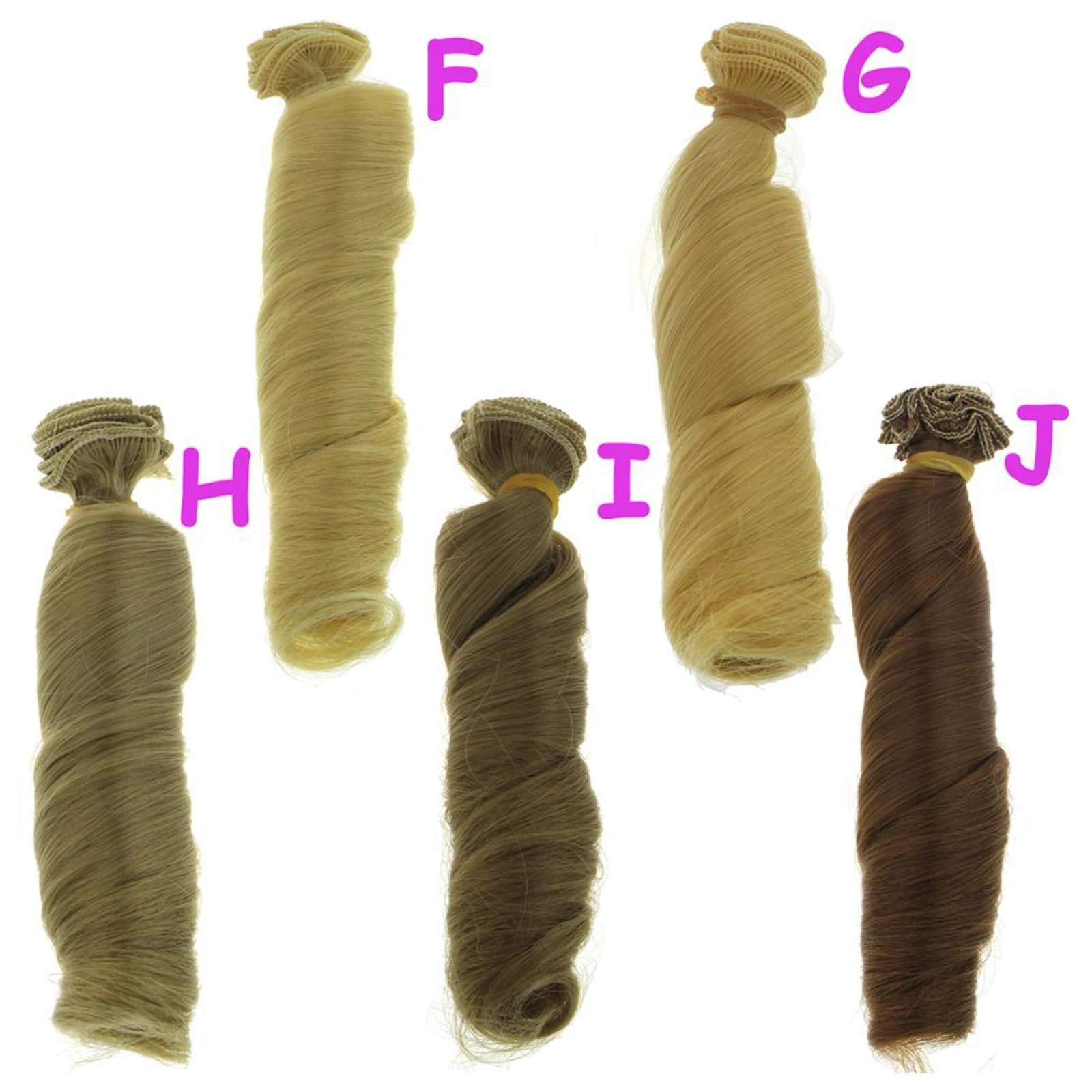 Отличный BJD 15*100 см парики с волнистыми волосами для куклы натуральный Цвет