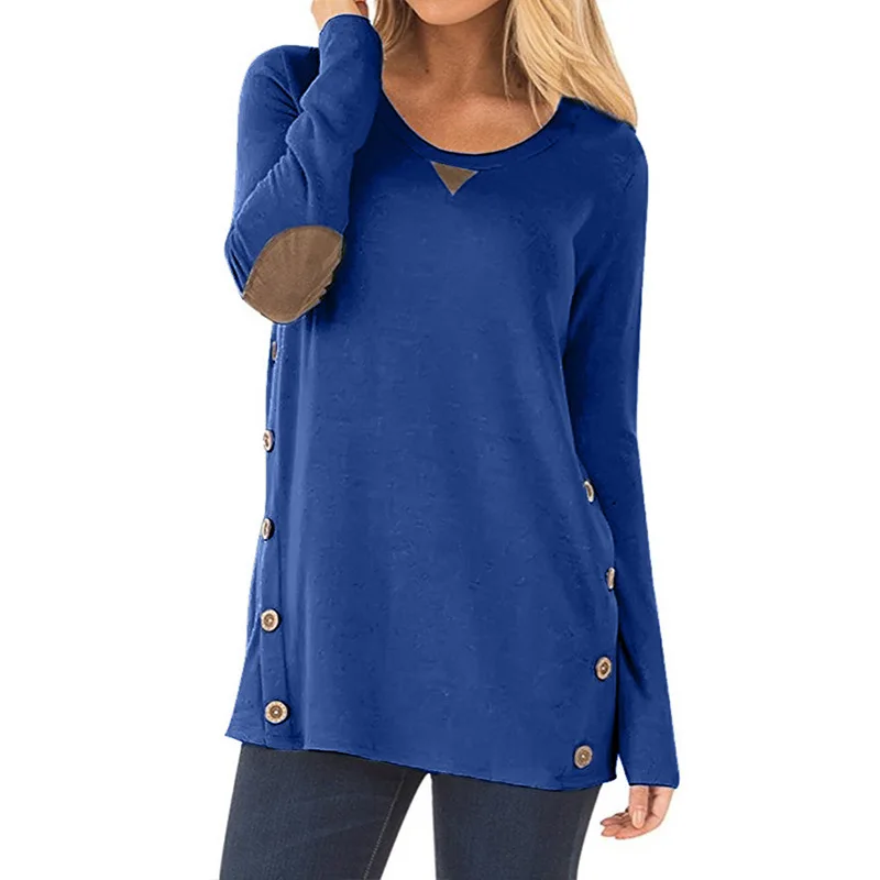 

New style women t shirt cotton women long sleeve o neck shirts
