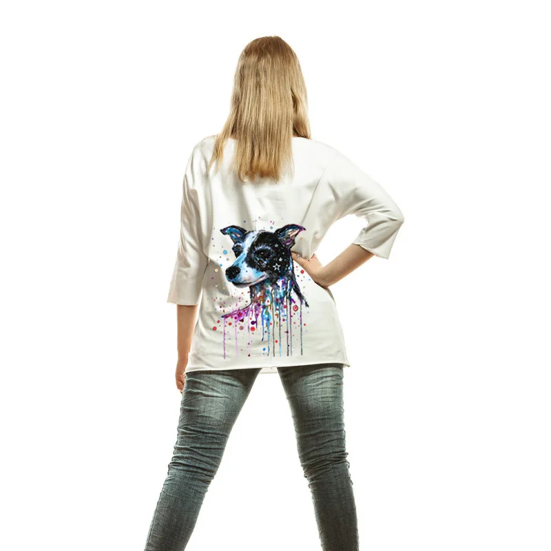 Утюжок на акварелью нашивки в виде цветов для одежды 2 штуки подходят футболок и