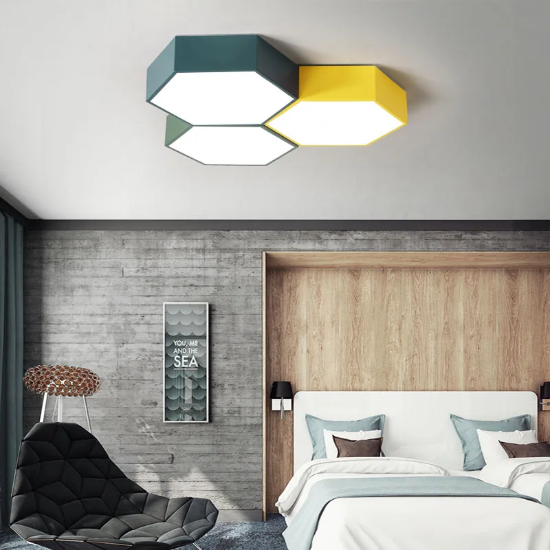 Nordic modern iron красочный DIY комбинированный светодиодный потолочный светильник