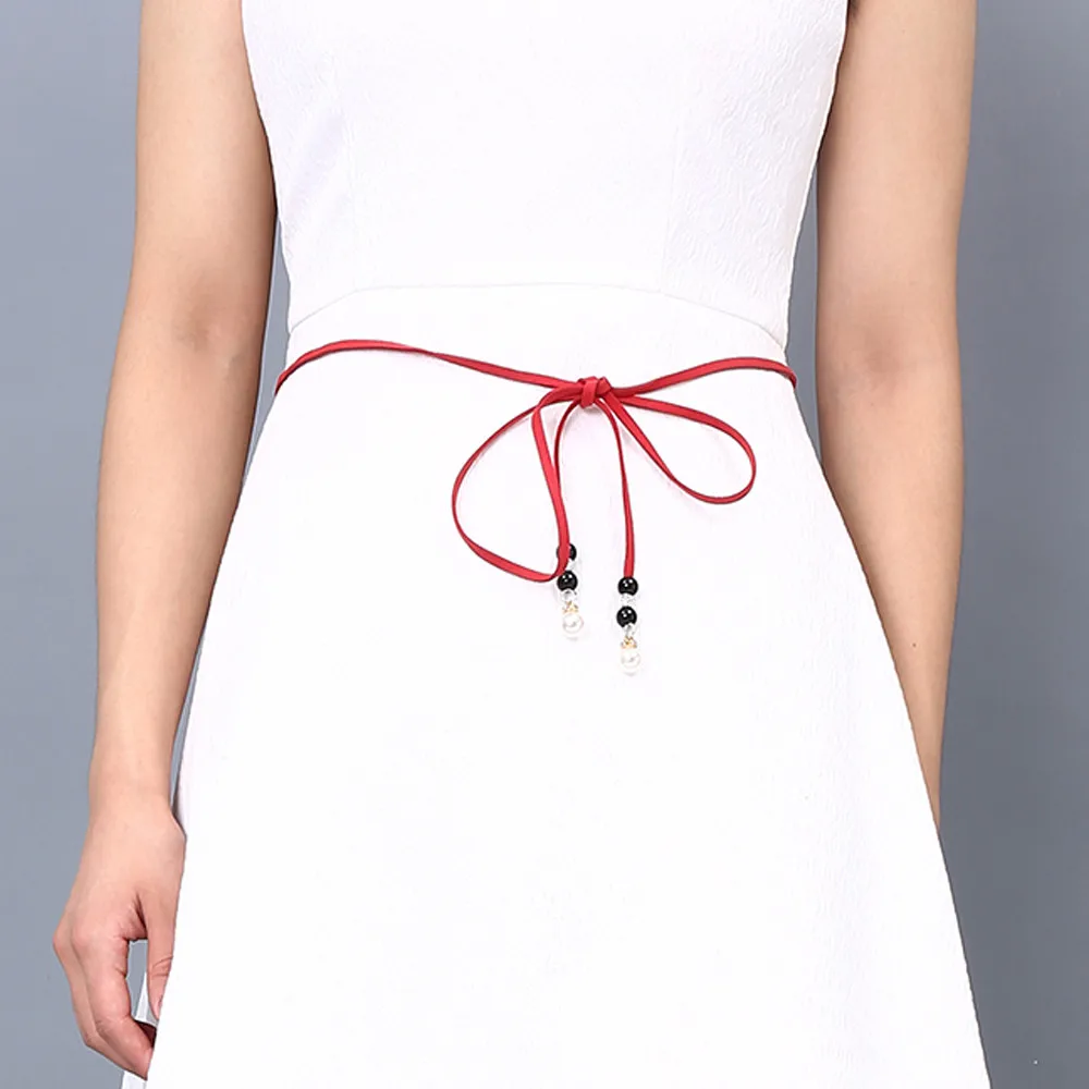 Роскошный дизайнерский ремень для джинсов женский длинный пояс с цепочкой ярких