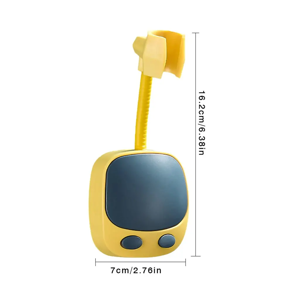 

Shower Holder Universal Not Suction Cup Shower Head Holder Punch-Free Bathroom Bracket Adjustable 360 Rotation ABS Fixed Base