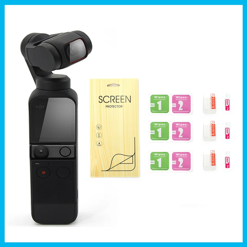 

6PCS 3sets for DJI Osmo Pocket 2 Screen Protector Accessories Lens Protective Film Gimbal Cover for DJI Osmo Pocket2 Action Came