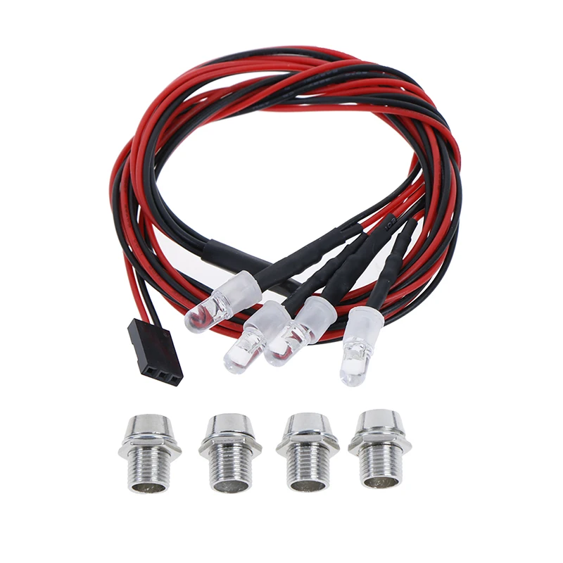 

5mm RC Car Upgrade Parts GoolRC 4/8 LED White/Red Color RC Car LED Light Set for REVO Slash Jato T-MAXX HSP HPI RC Cars