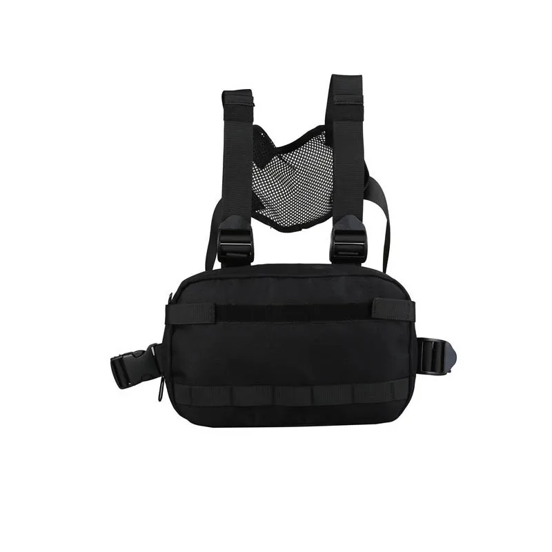 

Tactical Package Sports Men Casual Chest Bag Solid Color Oxford Vest Backpack Outdoor Travel Phone Pouch Men Tactica Bag