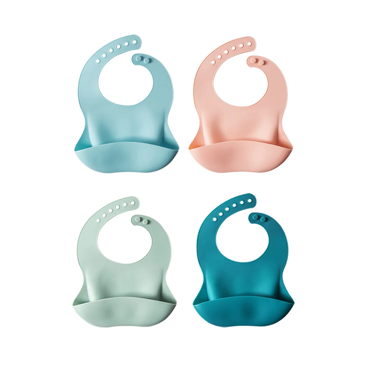 

Children's Cartoon silicone Bibs Silica Gel Saliva Bag Baby Saliva Water-proof Bibs