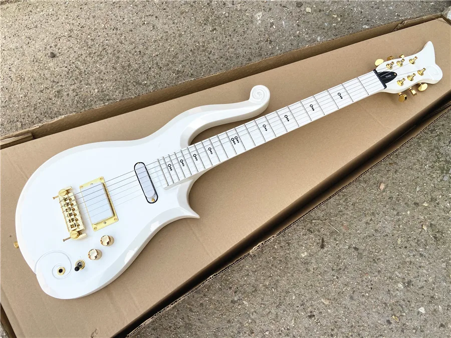 

Wang Ziyun 6-string electric guitar pearl white, multi-color optional symbol inlay free shipping