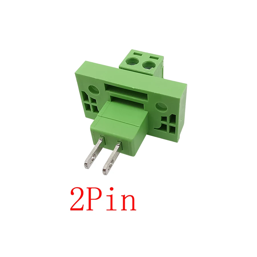 KF2EDGWB 5.08mm 2-Pin Through Wall Plug Screw Terminal Block Connector Header Socket Pitch 5.08 mm 2P PCB Terminals - купить по