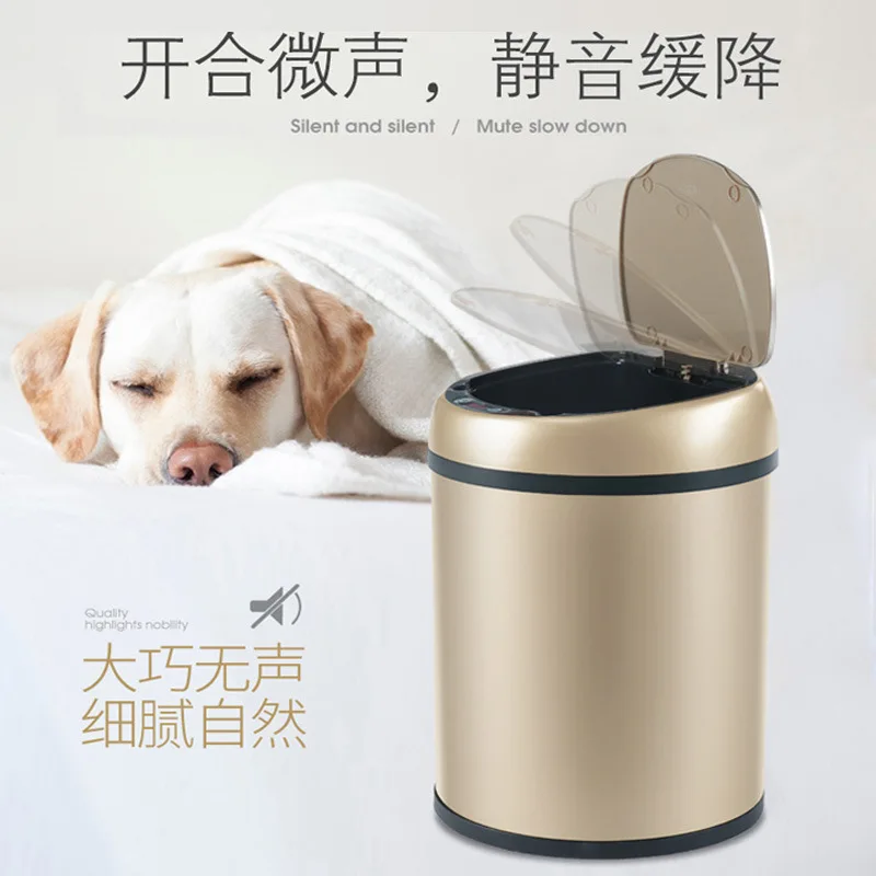 

Automatic Touchless Intelligent Induction Motion Sensor Kitchen Trash Can Wide Opening Sensor Eco-friendly Car Waste Bin Garbage