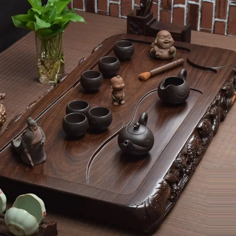 Vassoio Da Portata Juego De Te Chino Puer Bandeja China Chinese Set Ceremony Kung Fu Gongfu Holder Serving Tea Tray | Дом и сад