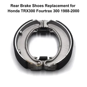 motorcycles rear brake pads shoe set kit replacement for honda trx300 fourtrax 300 1988 2000 free global shipping