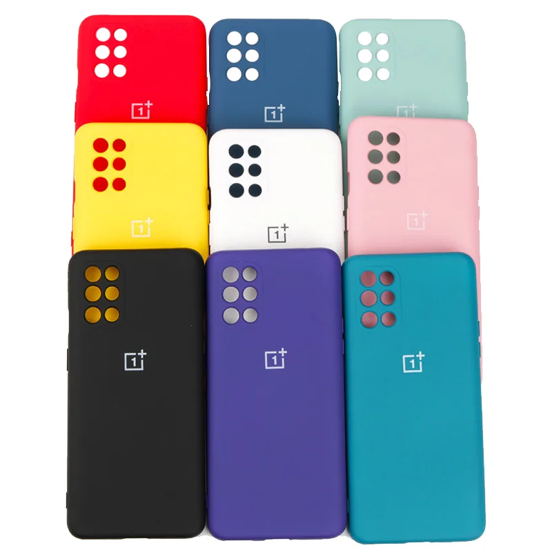 Оригинальный чехол Oneplus 8T из жидкого силикона мягкая отделка защитный детская