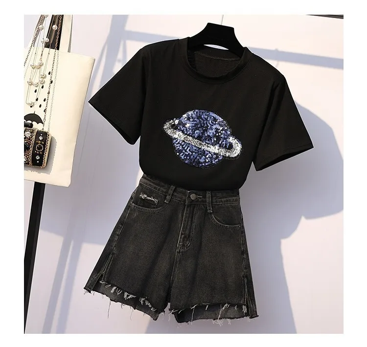 Женская одежда больших размеров 2019 хлопковые футболки с рисунком мультяшного