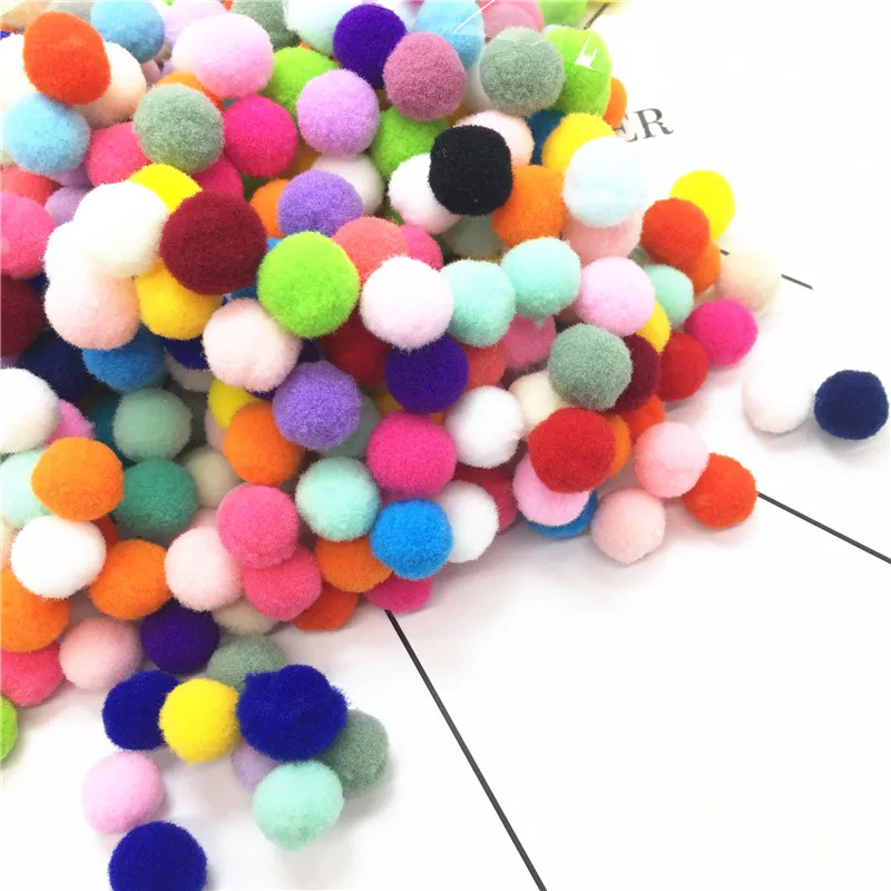 10 мм/2000 шт помпон оптом меховой плюшевый шар для рукоделия DIY мягкая швейная