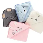 Полотенце с капюшоном для малышей, банный халат для новорожденных, супермягкое банное полотенце, одеяло, теплое зеленое покрытие для младенцев, мальчиков и девочек