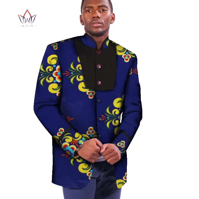 Африканская куртка для мужчин Африканский Мужской Топ с длинным рукавом