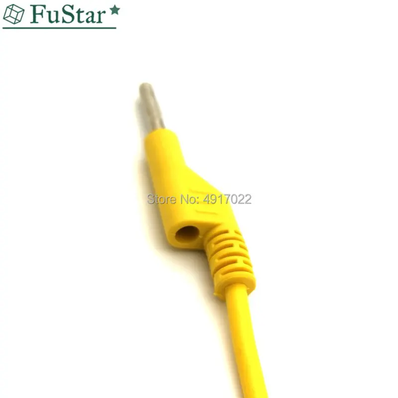 Силиконовый штекер типа банан к крокодиловому зажиму крокодил 1 шт. м 4 мм