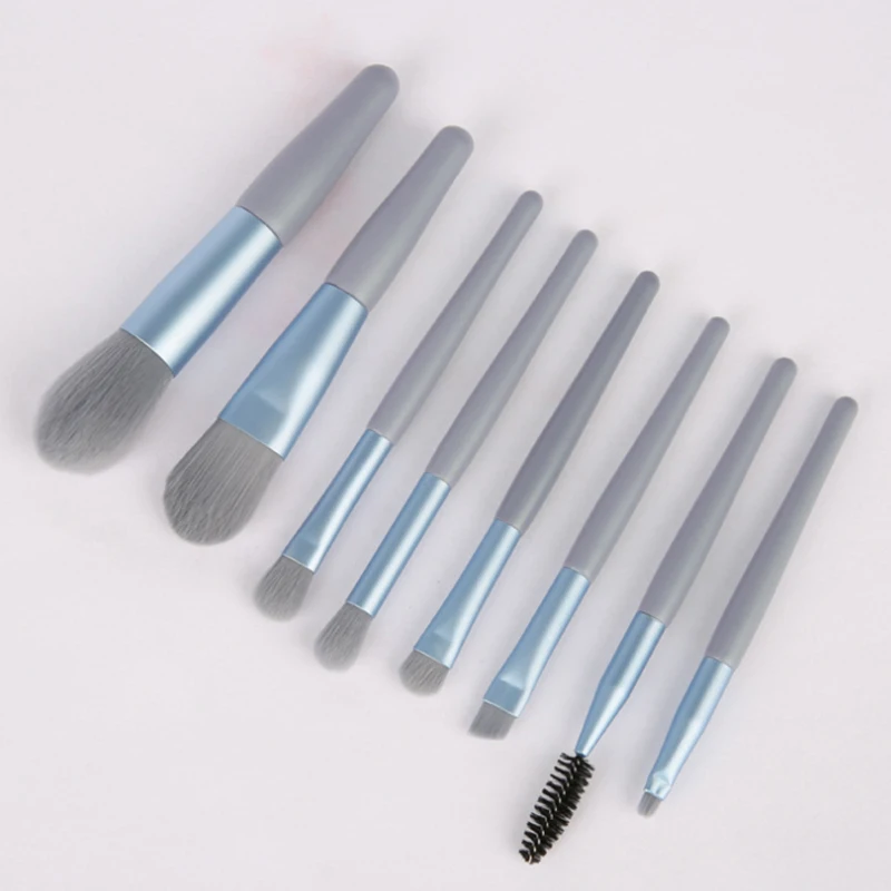 

8 Makeup Brushes Set Soft Hair Concealer Eye Shadow Loose Powder Portable Beauty Tool Foundation Smudge Nose