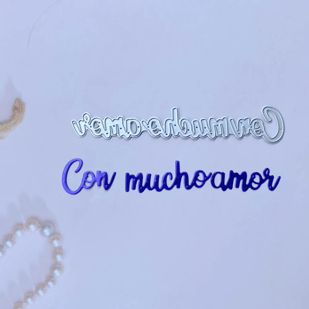 

Новинка, испанские буквы, вырезанные штампы, металлическая фотобумага для альбома «сделай сам», подарок, фоторельефная форма, Новинка