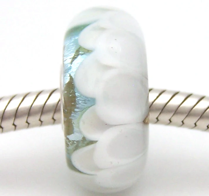 

PJG2215 100% S925 Sterling Silver Beads Murano Glass beads Fit European Charms Bracelet charms diy jewelry Lampwork GlassBeads