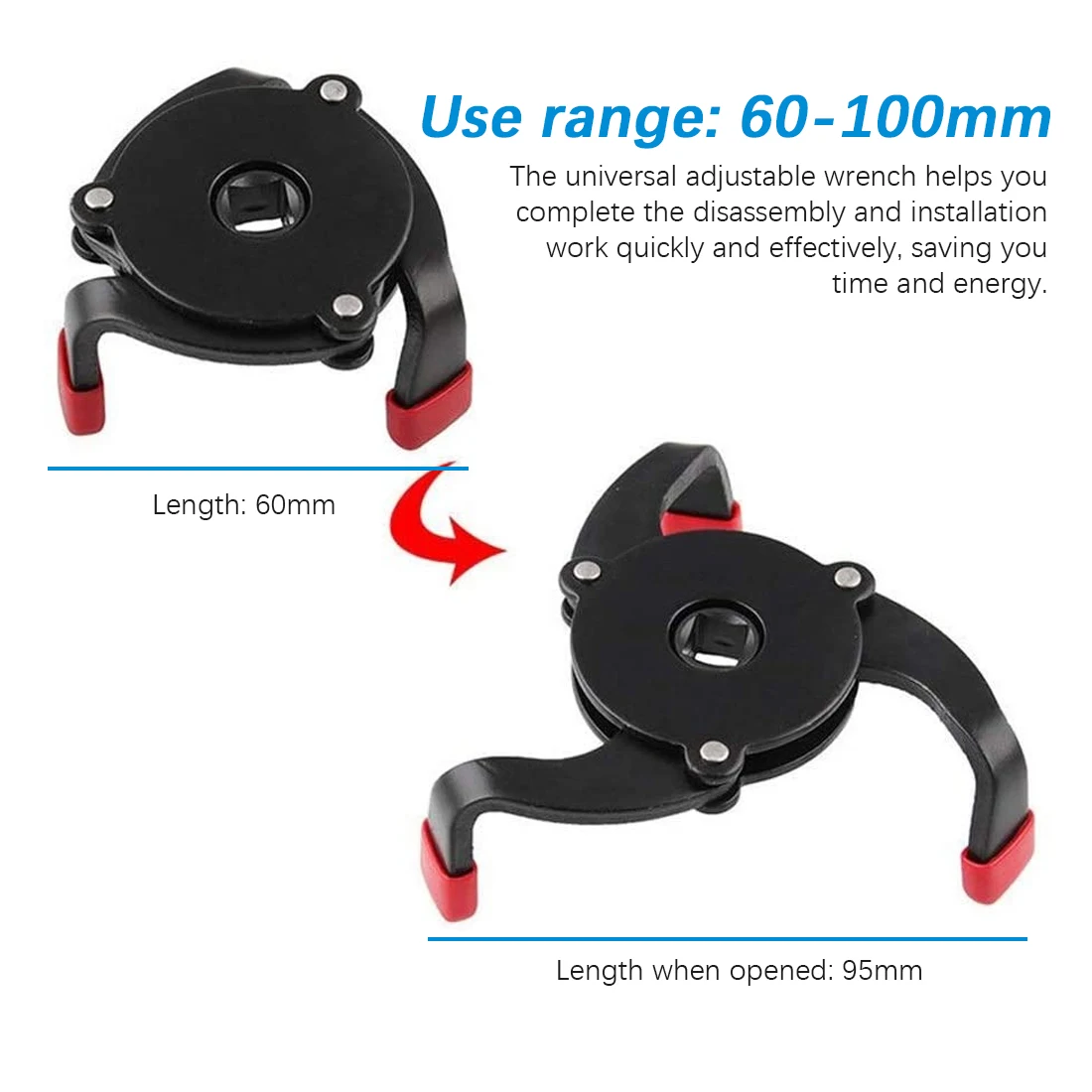 

Universal Oil Filter High Quality 3 Jaw Remover Tool Cars Oil Filter Removal Tool Interface Special Tools Oil Filter Wrench Tool