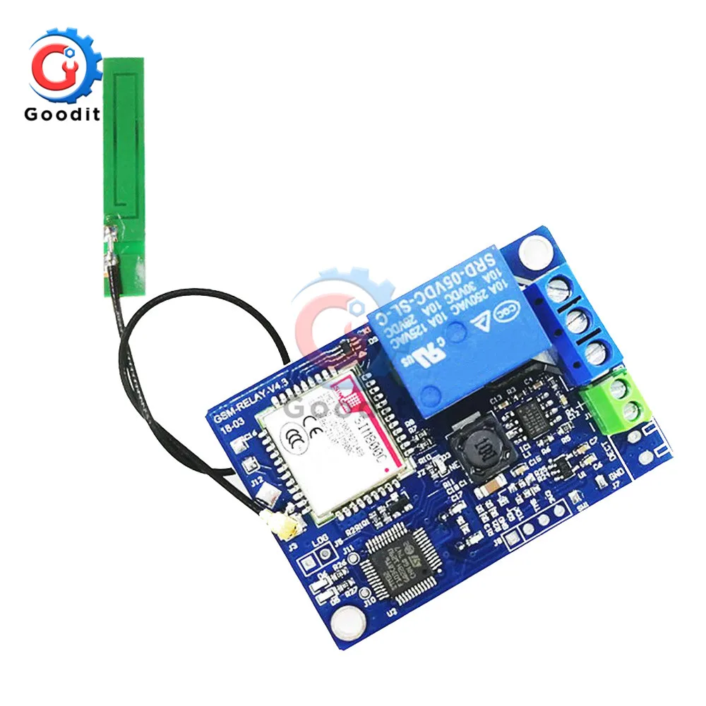 Релейный модуль diymore GSM SIM800C STM32F103CBT6 антенна 2G сеть для Arduino умный дом SMS