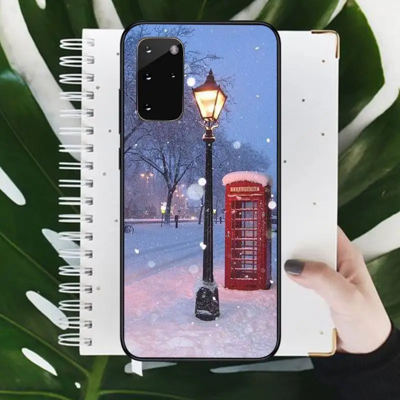 

Winter New York Central Phone Case For Samsung galaxy S 9 10 20 A 10 21 30 31 40 50 51 71 s note 20 j 4 2018 plus
