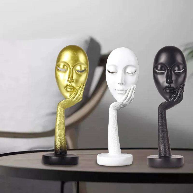 

28GF Creative Modern Ornament Meditator Collectible Figurines for Home Office Decors