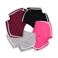 sports shorts women summer 2021 candy color anti emptied skinny shorts casual lady elastic waist beach short pants wholesale