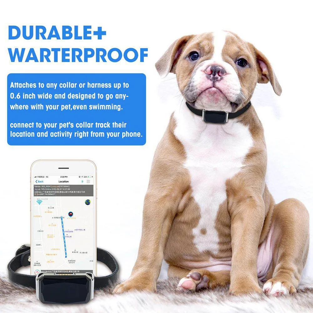 

Mini GPS Tracker Waterproof Pets Locator Portable Real Time Tracking Device for Pets Multi-purpose Positioning Tracker SOS Alarm