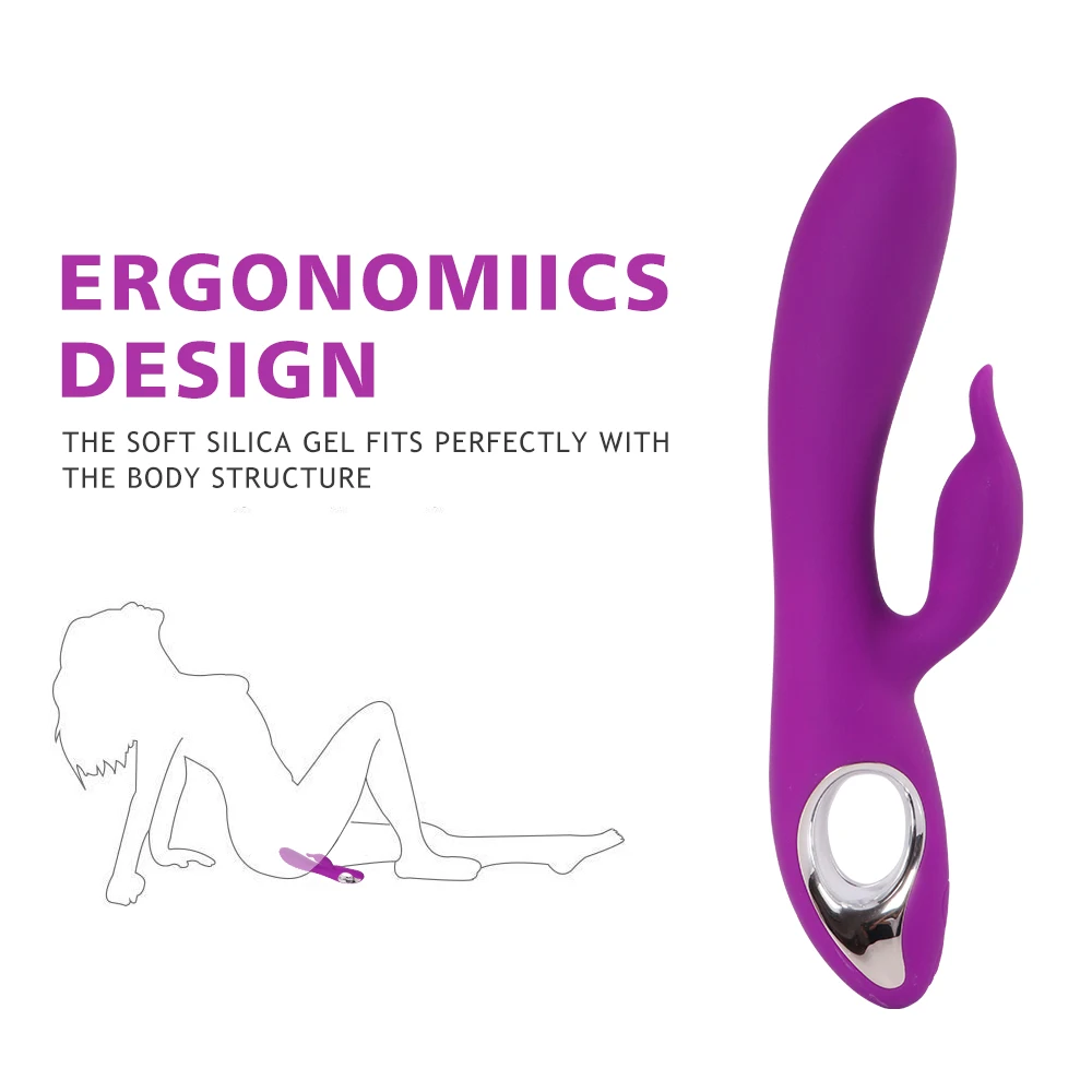 Вибратор Кролик для точки G 10 режимов Стимулятор клитора вагинальный Массажер